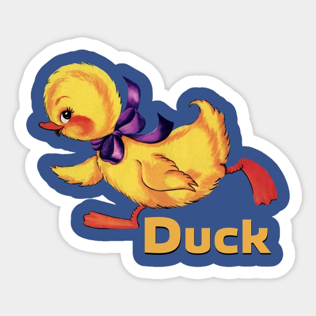 Cute Baby Duckling Sticker by LittleBean